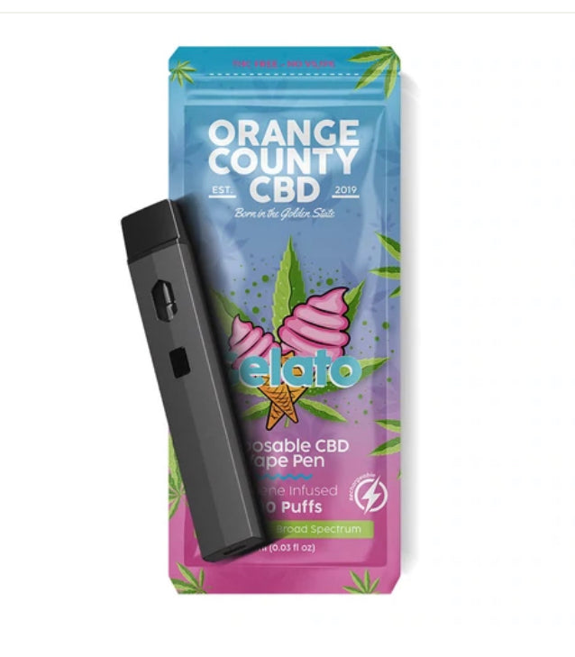 Disposable cbd vape pen 600mg Gelato