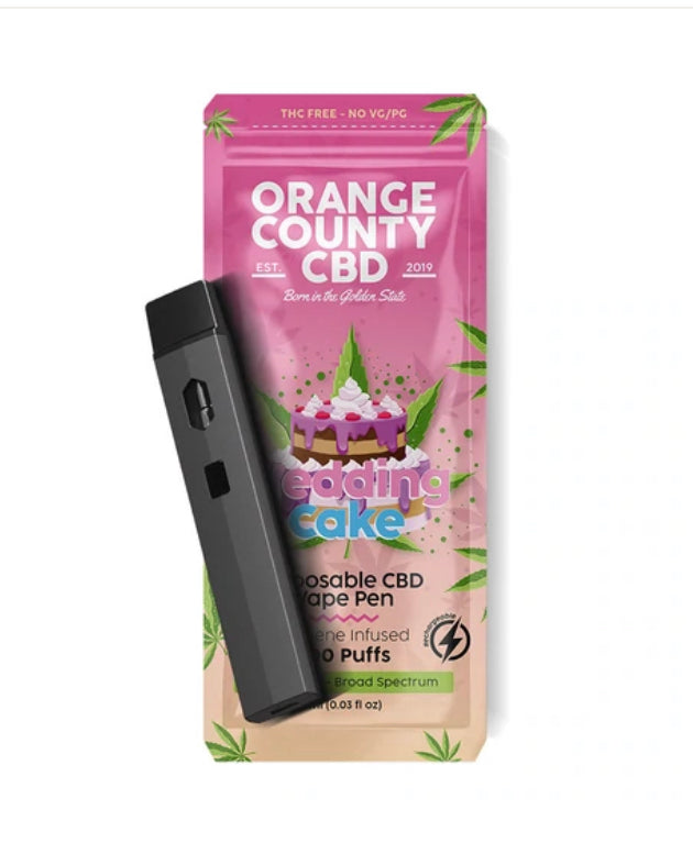 Disposable cbd vape pen 600mg wedding cake