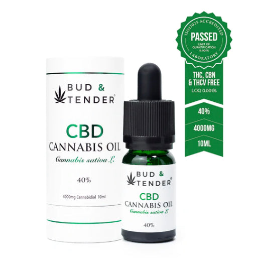 BUD AND TENDER PREMIUM CBD OIL 40% (4000MG)