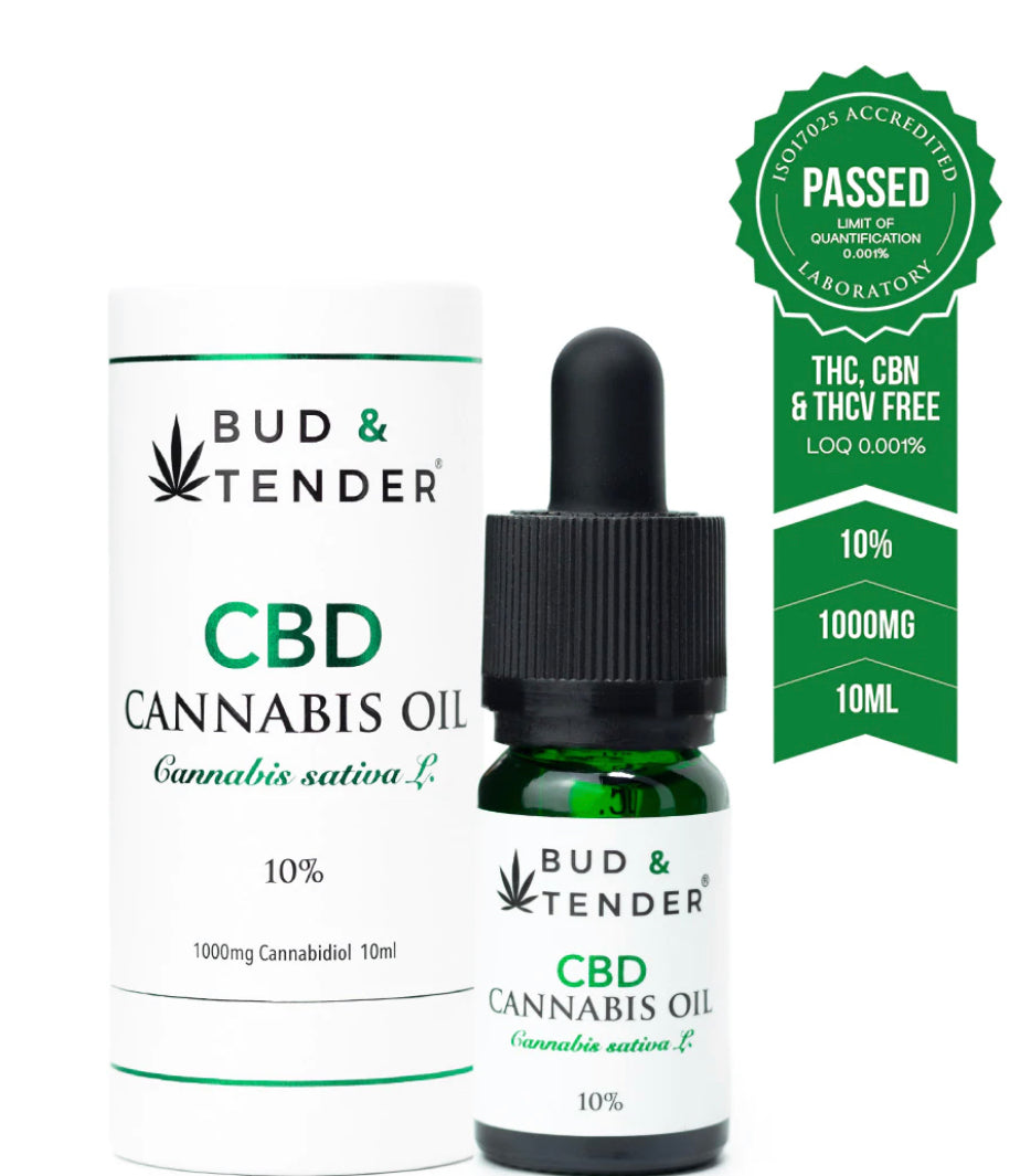 BUD AND TENDER PREMIUM CBD OIL 10%(1000MG)